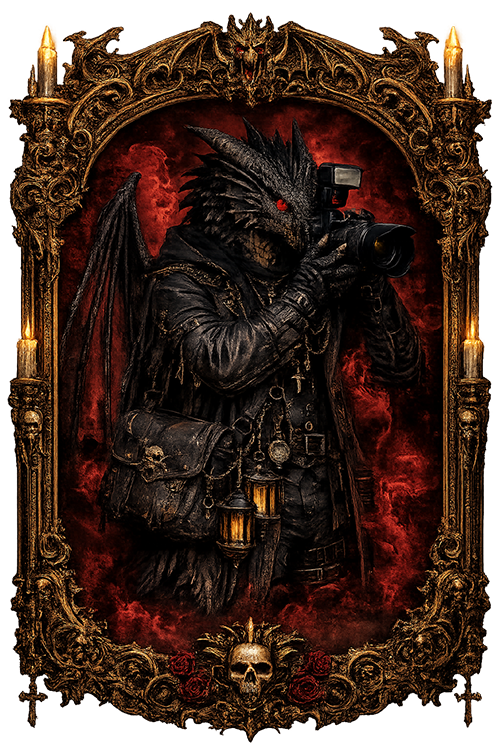 framed dragon image